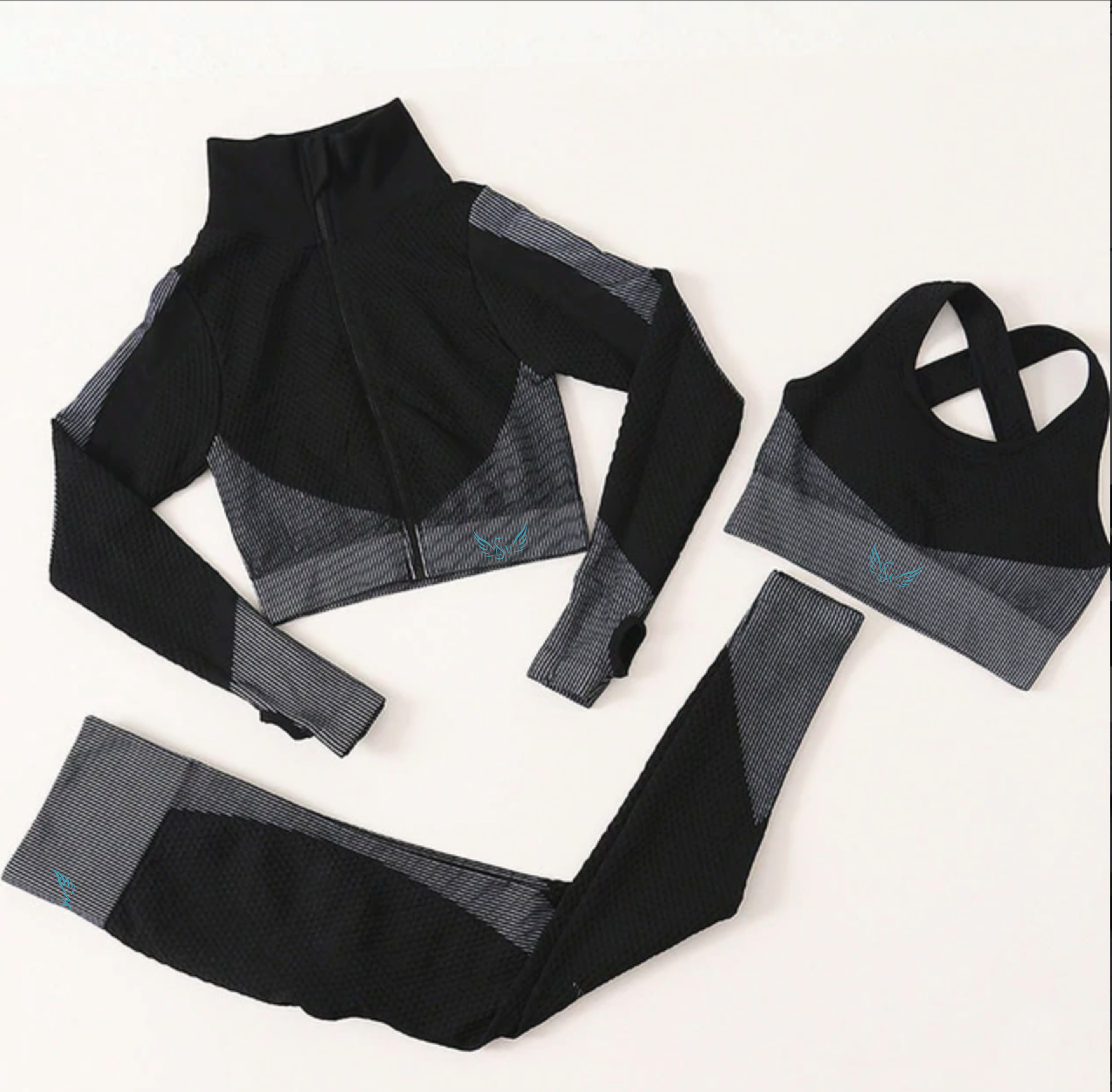 Black gray -3 Set - Lola's sportswear